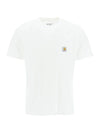 Pocket Short Sleeve T-Shirt White - CARHARTT WIP - BALAAN 1