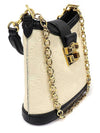 675788 White Black Two tone GG Emboss Leather Small Shoulder Bag 2WAY - GUCCI - BALAAN 3