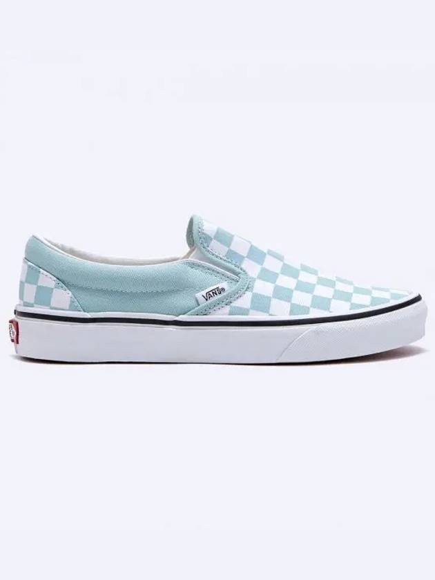 Classic Color Theory Checkerboard Slip-On Canal Blue - VANS - BALAAN 2