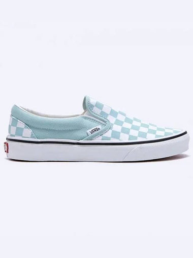 Classic Color Theory Checkerboard Slip-On Canal Blue - VANS - BALAAN 1