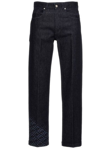 Fendi Regular-Fit Cotton Jeans - FENDI - BALAAN 1