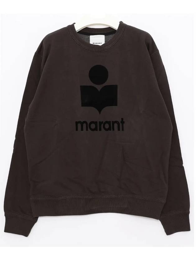 Mikoy Logo Cotton Sweatshirt Fade Black - ISABEL MARANT - BALAAN 3