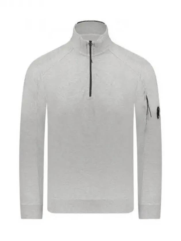 Light Fleece Half Zip-Up Sweatshirt Grey - CP COMPANY - BALAAN 2