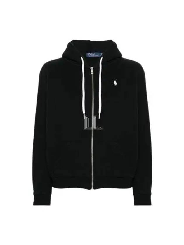 Pony Logo Zip-Up Hoodie Black - POLO RALPH LAUREN - BALAAN 2