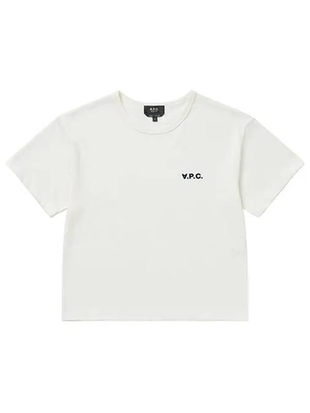 Boxy Micro Logo Short Sleeve T-Shirt White - A.P.C. - BALAAN 4