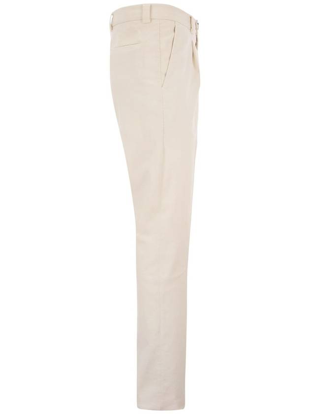 Short Pants M247DE1450 C5797 WHITE - BRUNELLO CUCINELLI - BALAAN 4