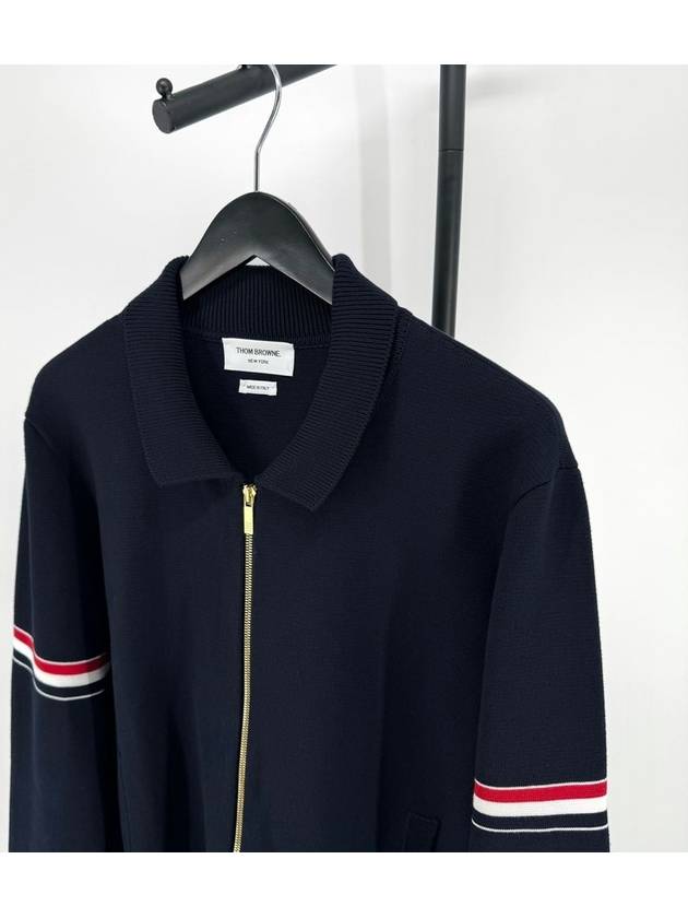 Armband Milanese stitch zip up jacket navy size 5 - THOM BROWNE - BALAAN 3