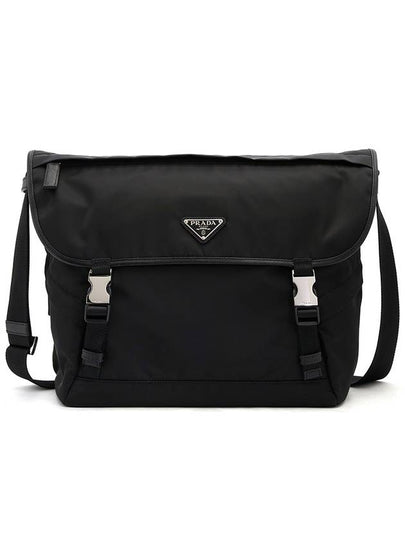 Re-Nylon Saffiano Shoulder Bag Black - PRADA - BALAAN 2