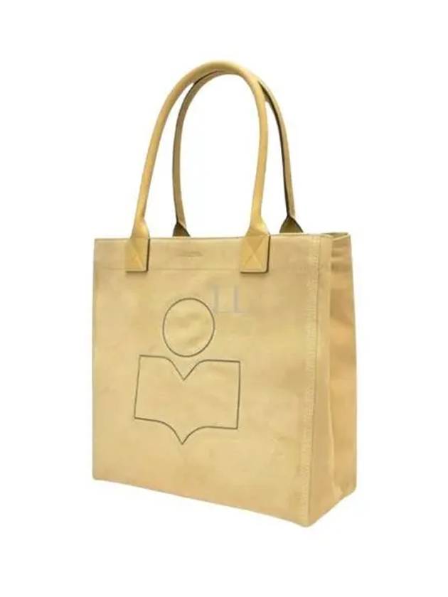 Yenky Logo Small Suede Tote Bag Yellow - ISABEL MARANT - BALAAN 2