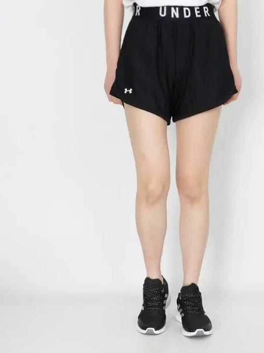 Women's Play Up 5 Inch Shorts Black - UNDER ARMOUR - BALAAN 2