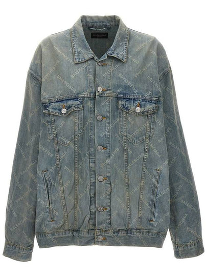 Logo Print Denim Jacket Blue - BALENCIAGA - BALAAN 2