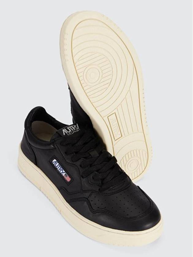 Medalist Low Top Sneaker in Super-Soft Black Nappa - AUTRY - BALAAN 3