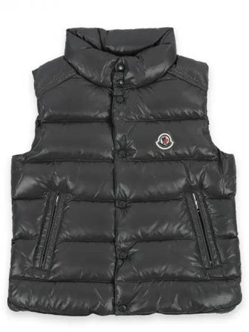 Kids TIB logo patch padded vest dark gray 1A12620 68950 918 271866 1101110 - MONCLER - BALAAN 1