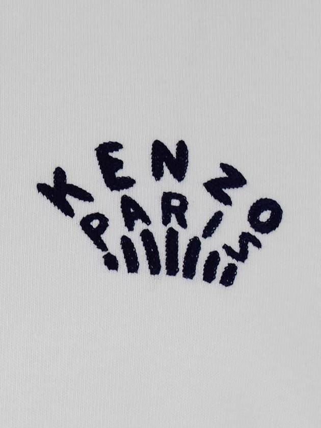 White T-Shirt With Logo On The Front And Maxi Logo On The Back In Cotton Man - KENZO - BALAAN 3