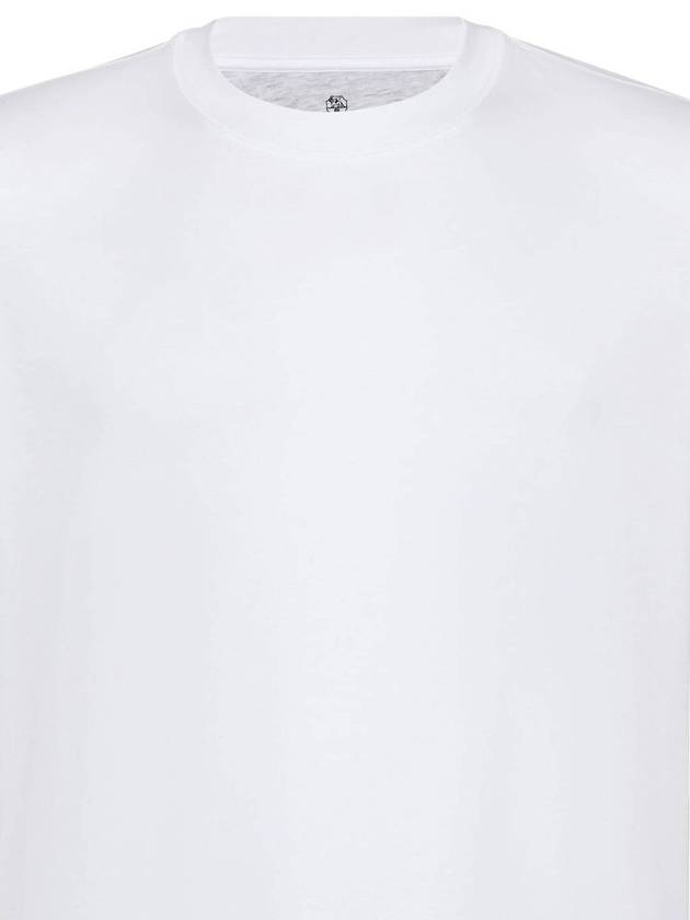 Long Sleeve T-Shirt M0B131308 C6159 WHITE - BRUNELLO CUCINELLI - BALAAN 4