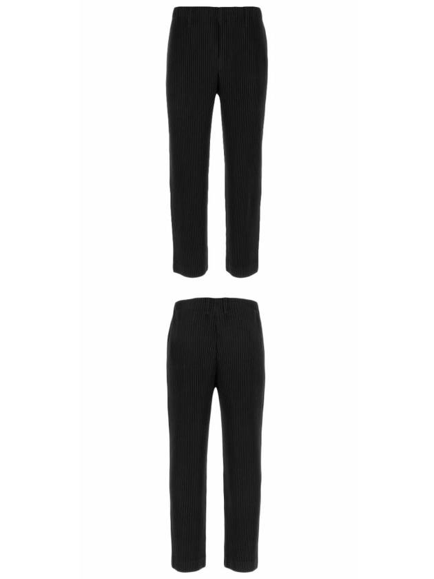 Pleated Straight Pants Black - ISSEY MIYAKE - BALAAN 5