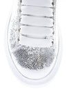 Women's Glitter Oversole Low Top Sneakers Silver - ALEXANDER MCQUEEN - BALAAN 4