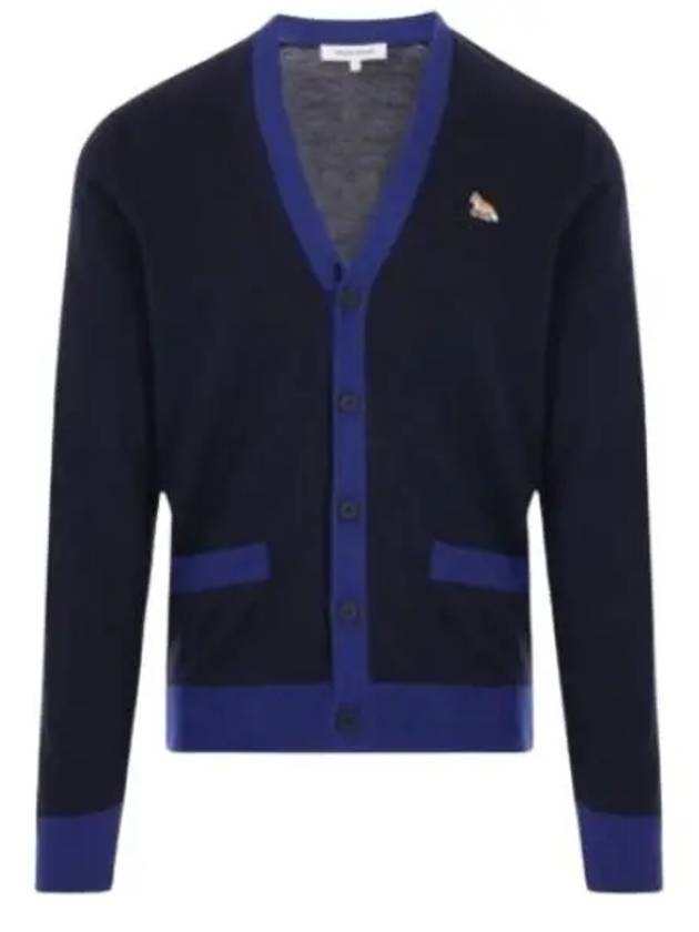 Baby Fox Patch Regular Cardigan Navy - MAISON KITSUNE - BALAAN 2