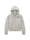 Nike Zipup Hood Gray FJ9181 050 - STUSSY - BALAAN 1