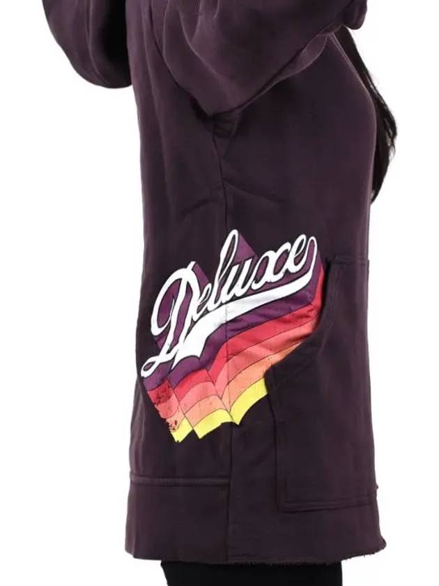 Rainbow Burgundy Over Hooded Sweatshirt - GOLDEN GOOSE - BALAAN 3