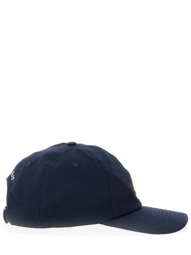 Embroidered Logo Ball Cap Navy - BALLY - BALAAN 4