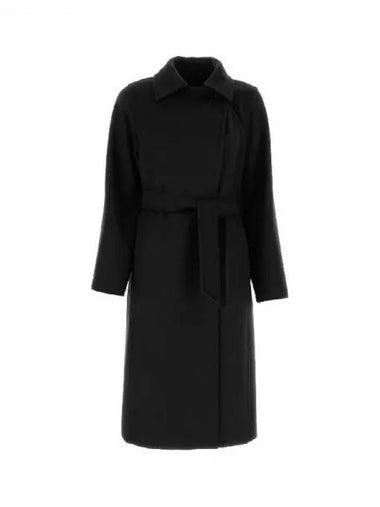 Max Mara belt detail wool coat 270300 - MAX MARA - BALAAN 1