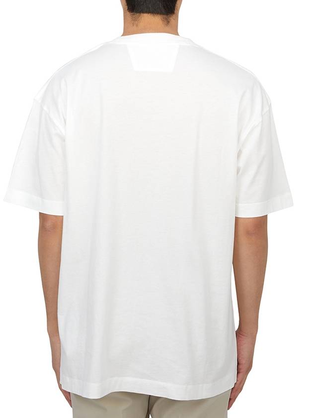 Logo Short Sleeve T-Shirt White - CP COMPANY - BALAAN 4