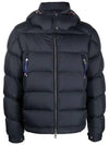 Men's Poirier Short Down Padding Navy - MONCLER - BALAAN 2