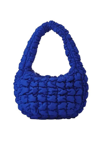 Quilted Mini Shoulder Bag Blue - COS - BALAAN 1