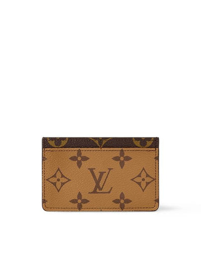 Monogram Reverse Canvas Card Wallet Brown - LOUIS VUITTON - BALAAN 2