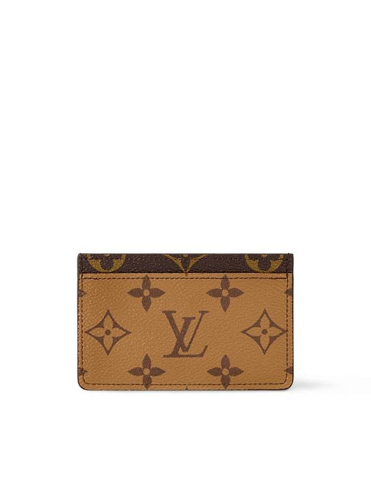 Monogram Reverse Canvas Card Wallet Brown - LOUIS VUITTON - BALAAN 2