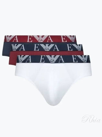 Men's Triangle Cotton Briefs 3 Pack - EMPORIO ARMANI - BALAAN 2