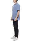 Bold Fox Head Patch Comfort Polo Shirt Blue - MAISON KITSUNE - BALAAN 5