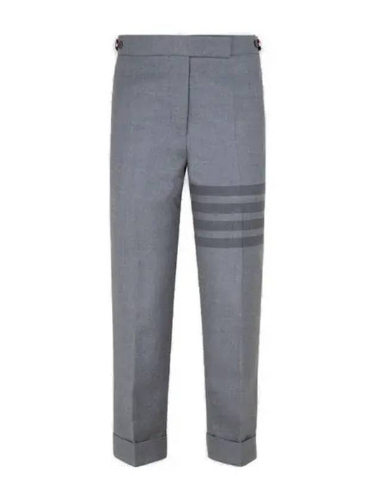 4-Bar Wool Crop Pants Grey - THOM BROWNE - BALAAN 2