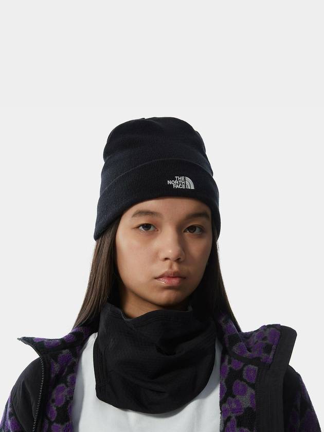 Norm Embroid Logo Beanie Black - THE NORTH FACE - BALAAN 4