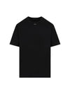 Logo Stretch Cotton Short Sleeve T-Shirt Black - PRADA - BALAAN 2