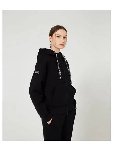 Marne full zip N black women s hooded set up top - DUVETICA - BALAAN 1