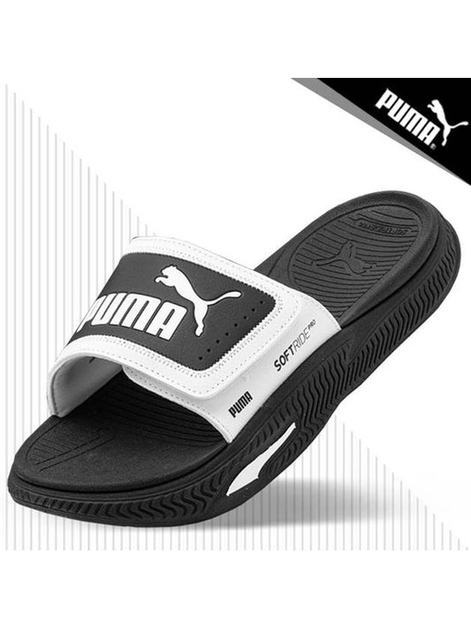 Soft Ride Pro Slide 24 V Slippers 39543102 Black White R - PUMA - BALAAN 1