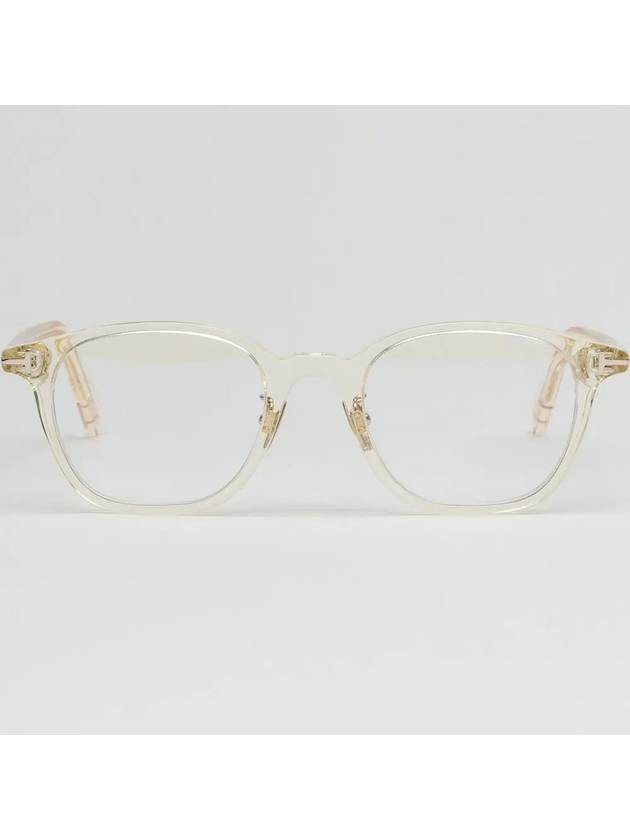 Blue light blocking glasses frame TF5858DB 039 transparent horn rim Asian fit eye protection - TOM FORD - BALAAN 3