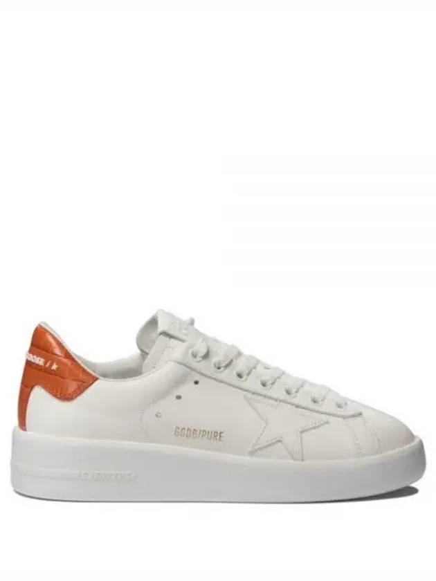 Pure Star Orange Tab Low Top Sneakers White - GOLDEN GOOSE - BALAAN 2