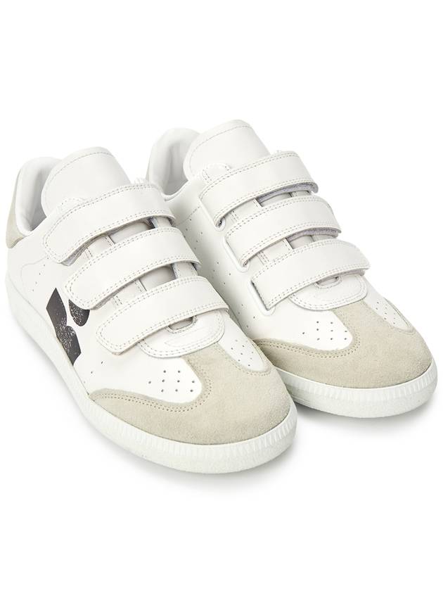 Beth Logo Leather Low Top Sneakers White - ISABEL MARANT - BALAAN 4