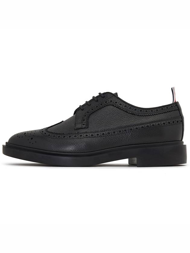 Men's Classic Long Wing Brogue Lace Up Brogue Shoes Black - THOM BROWNE - BALAAN 5