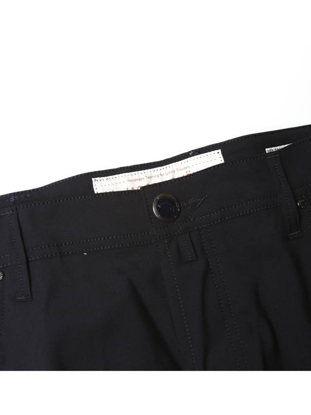 688 Comfort Wool Dark Navy Pants - JACOB COHEN - BALAAN 4