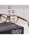 Glasses frame BV244 F2I horn rim brown translucent square - BOTTEGA VENETA - BALAAN 2