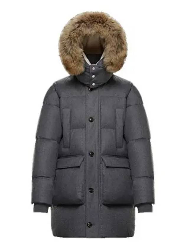 Villain coyote fur down goose padding gray 270914 - MONCLER - BALAAN 1