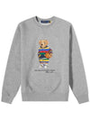 Bear Print Cotton Sweatshirt Grey - POLO RALPH LAUREN - BALAAN 1