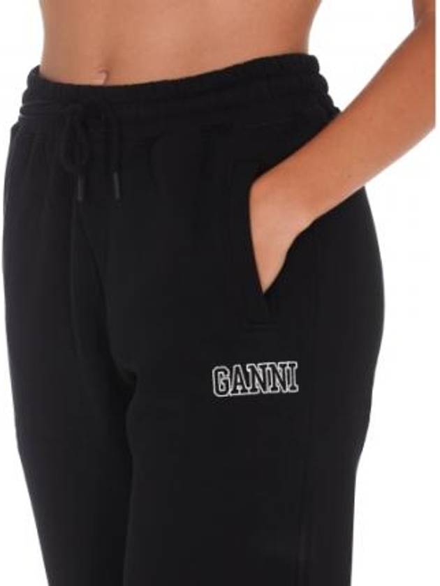 Women's Software Logo Track Pants Black - GANNI - BALAAN 6