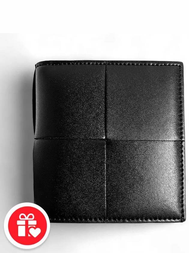 Slim Folder Half Wallet Black - BOTTEGA VENETA - BALAAN 8