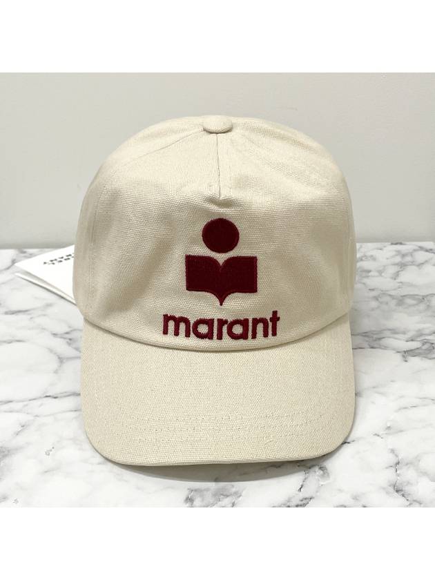 Tyron Logo Ball Cap Ivory - ISABEL MARANT - BALAAN 3