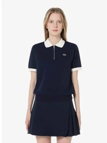 Women s half zip up polo t shirt PF560E 54N 166 Domestic product GQ2N24071971531 - LACOSTE - BALAAN 1